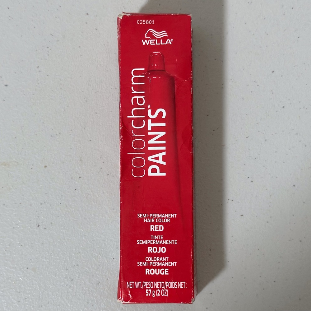 Wells color charm semi permanent hair dye red